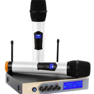Microphone Wireless Dual UHF with Bluetooth Mixer